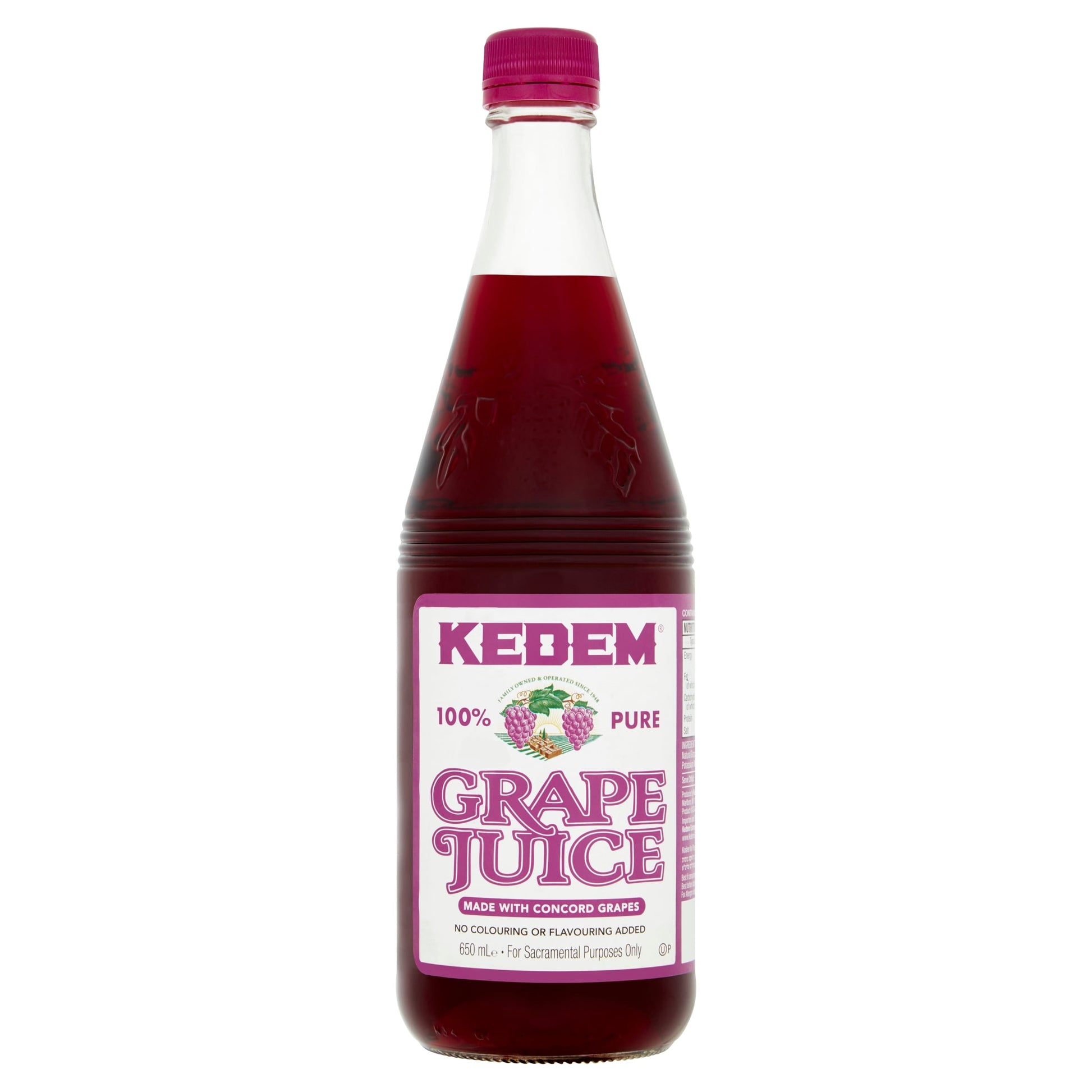 Kedem Pure Grape Juice - Concord 650ml — image 1