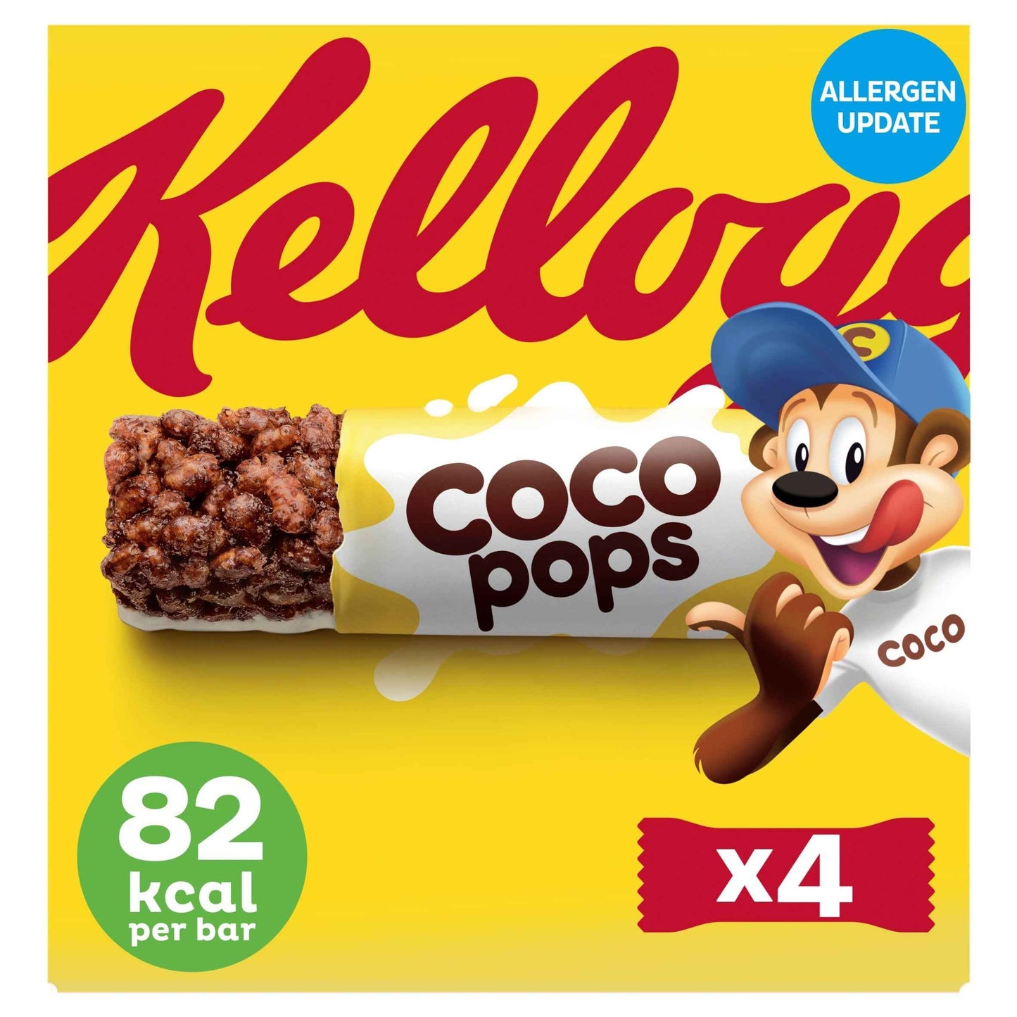Kellogg's Coco Pops Cereal Milk Bars Multipack 4x20g