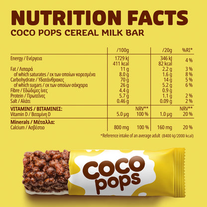 Kellogg's Coco Pops Chocolate Cereal Milk Snack Bars 4x20g — image 3