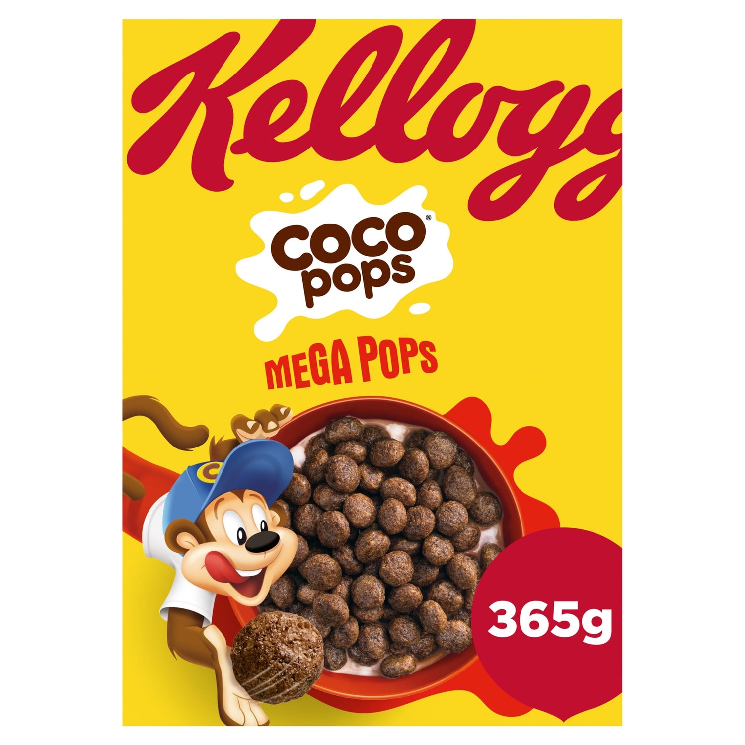 Kellogg's Coco Pops Mega Pops Chocolate Breakfast Cereal 365g — image 1