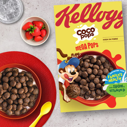 Kellogg's Coco Pops Mega Pops Chocolate Breakfast Cereal 365g — image 2