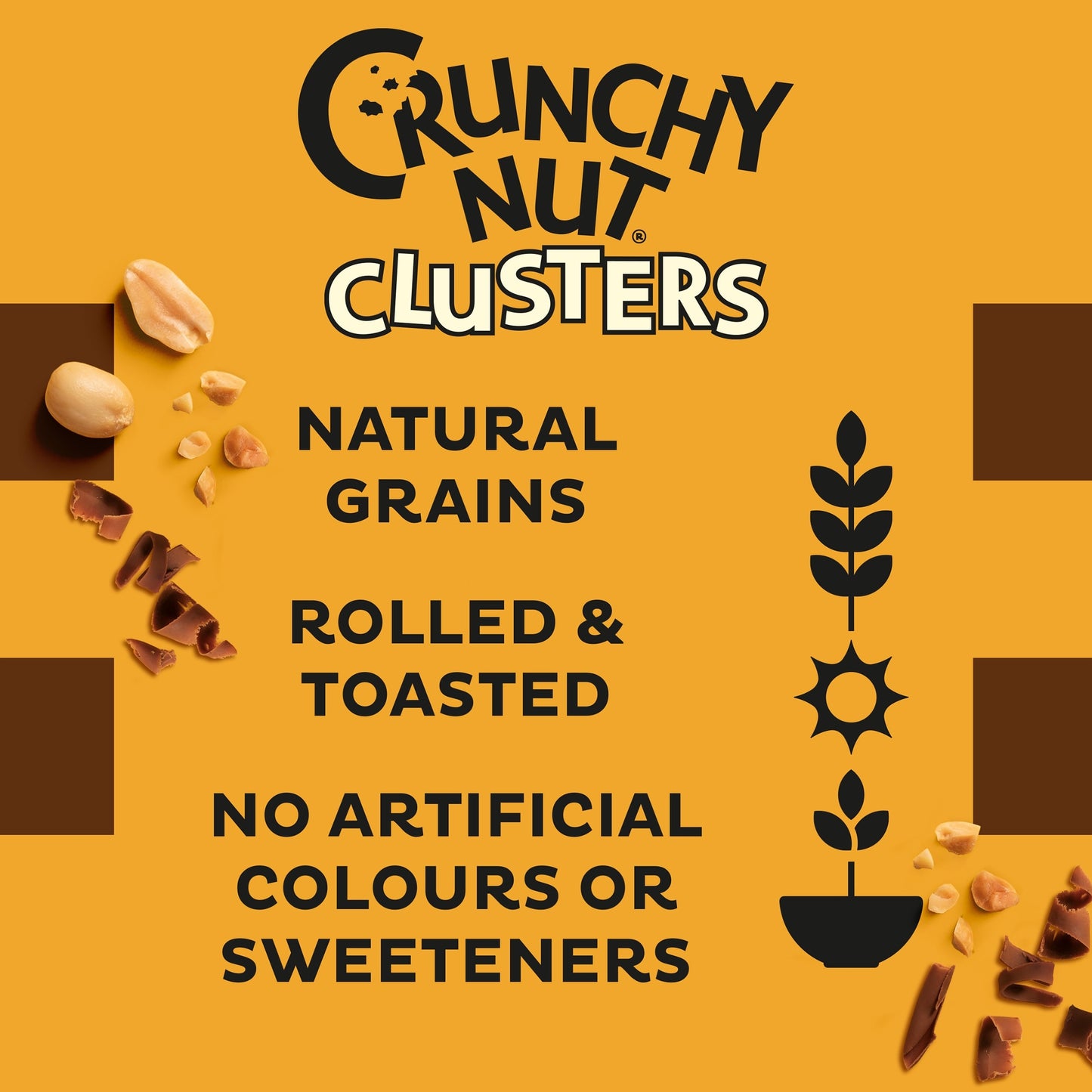 Kellogg's Crunchy Nut Chocolate Clusters Breakfast Cereal 400g — image 2