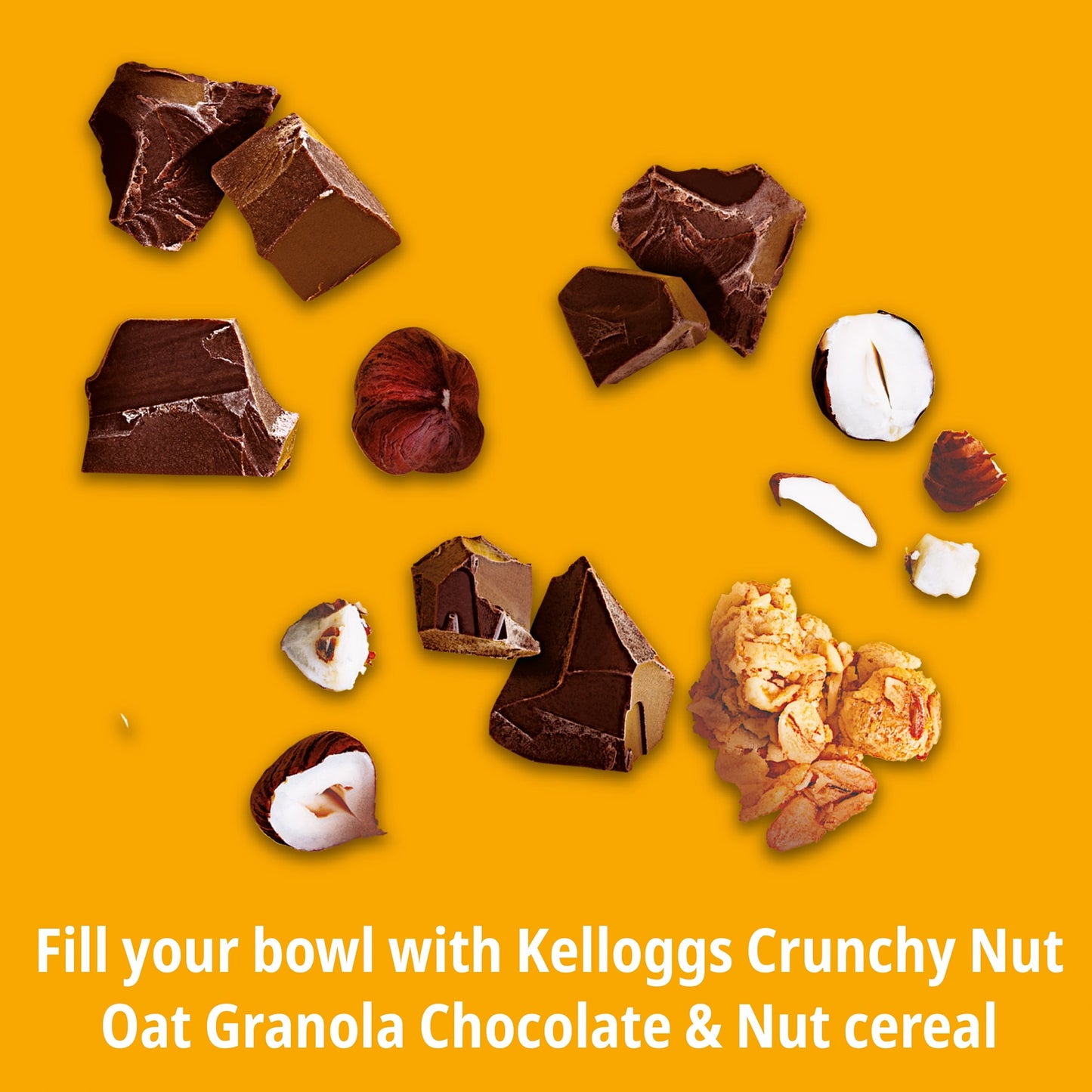 Kellogg's Crunchy Nut Hazelnut & Chocolate Breakfast Granola 380g — image 2