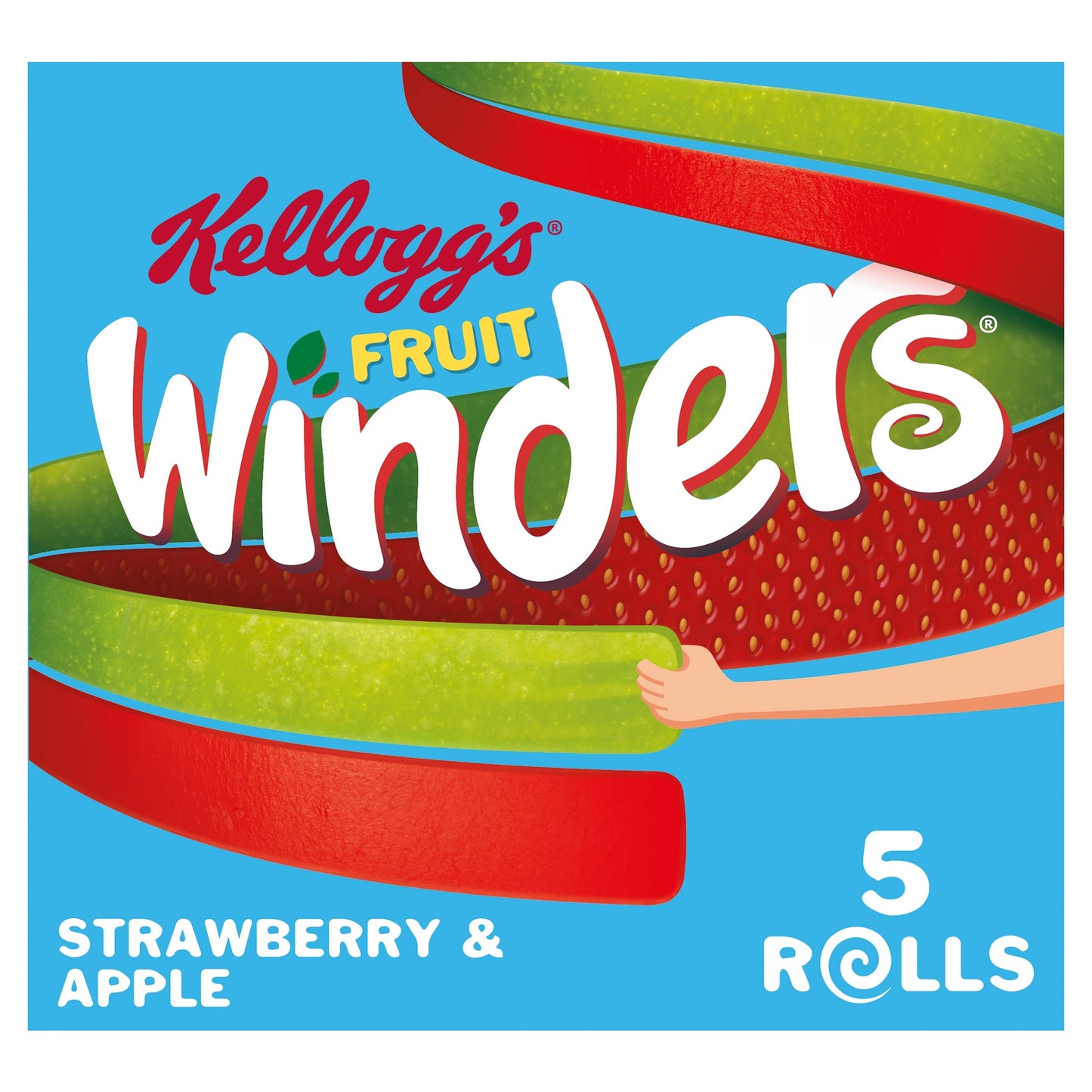 Kellogg's Fruit Winders Doubles Strawberry & Apple Snack Rolls 5x17g — image 1