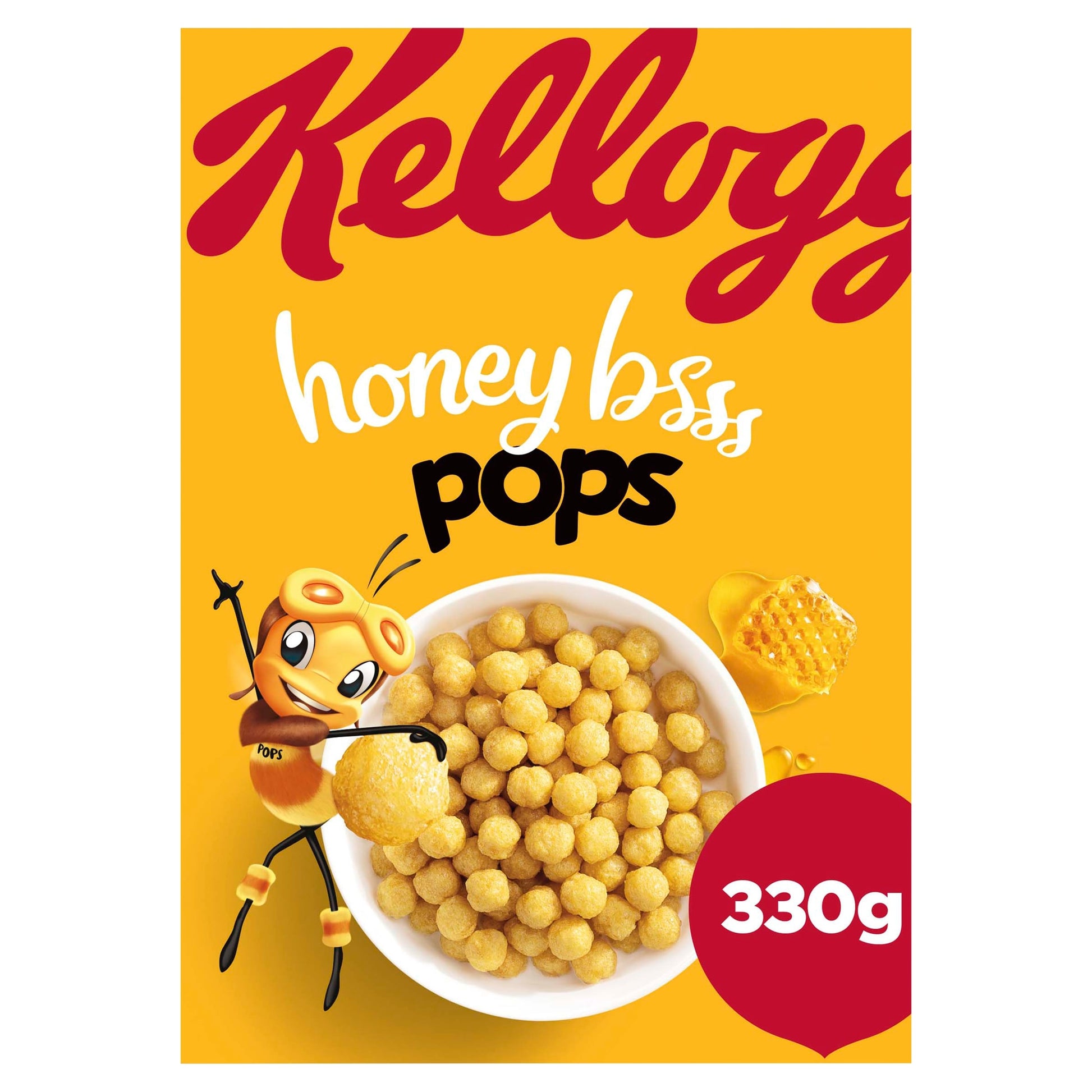 Kellogg's Honey Pops Breakfast Cereal 330g — image 1