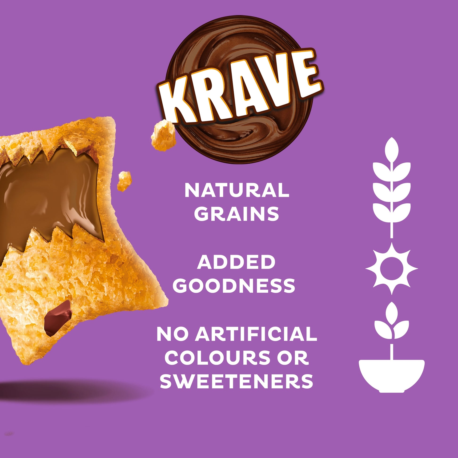 Kellogg's Krave Milk Chocolate Breakfast Cereal 410g — image 2