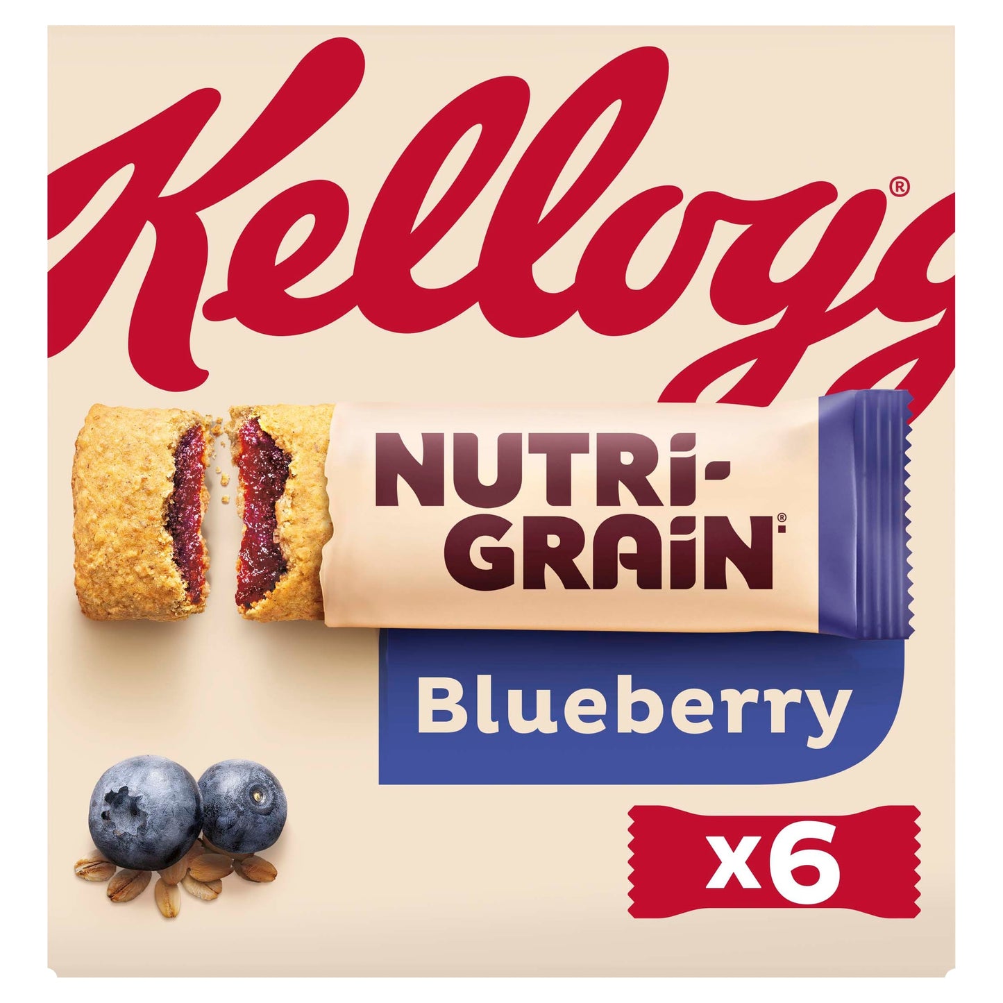 Kellogg's Nutri-Grain Blueberry Snack Bars 6x37g — image 1