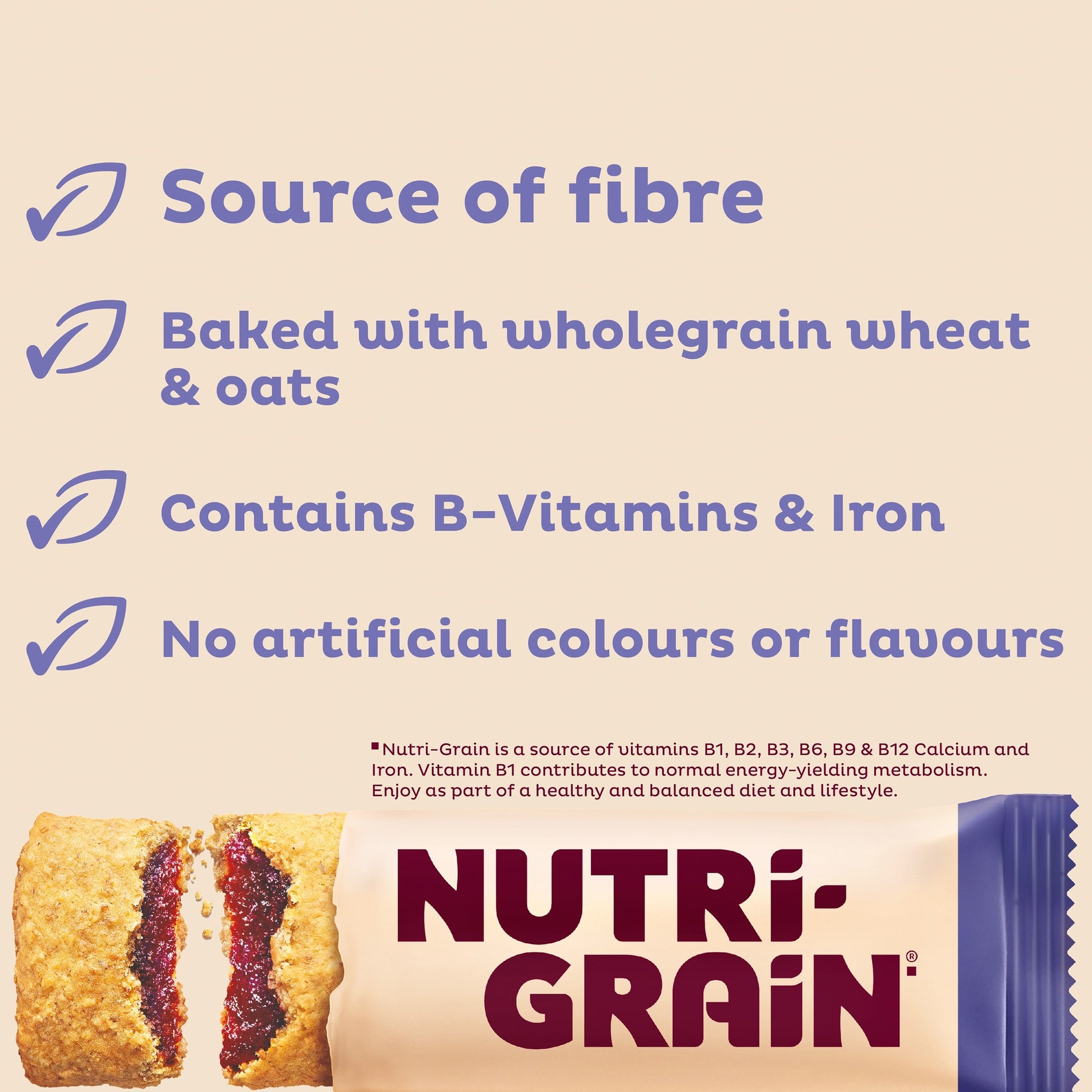 Kellogg's Nutri-Grain Blueberry Snack Bars 6x37g — image 2