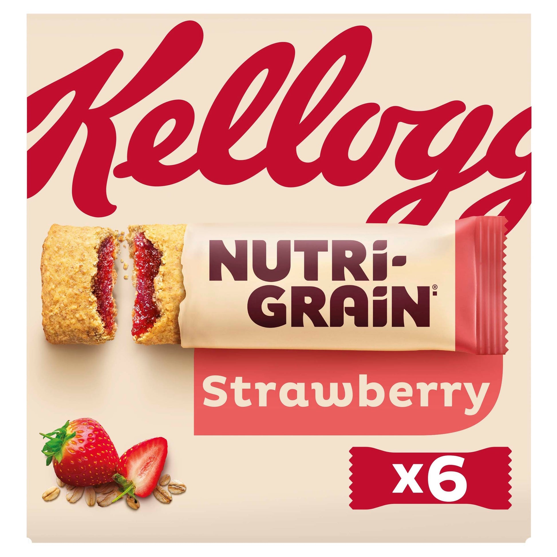 Kellogg's Nutri-Grain Strawberry Snack Bars 6x37g — image 1