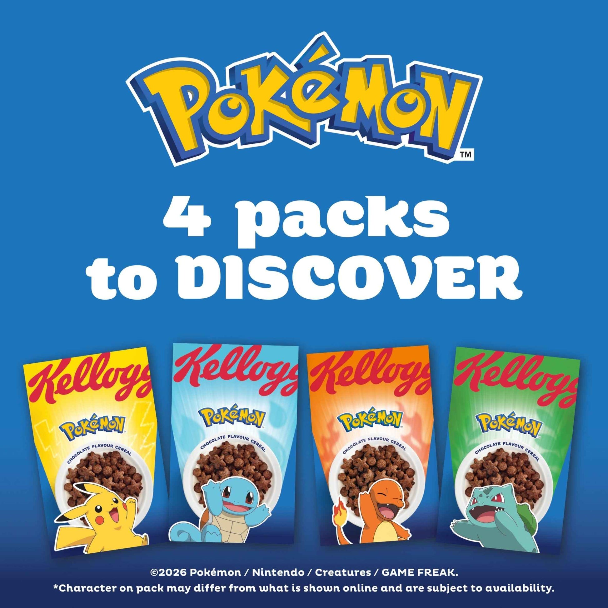 Kellogg's Pokémon Chocolate Flavour Cereal 350g