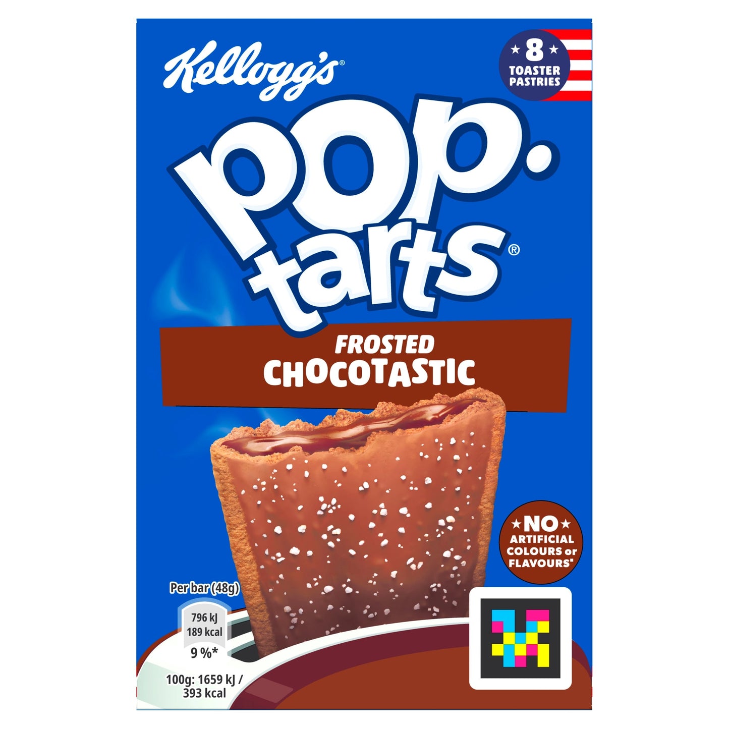 Kellogg's Pop Tarts Choctastic Pastry Snacks 8x48g — image 1