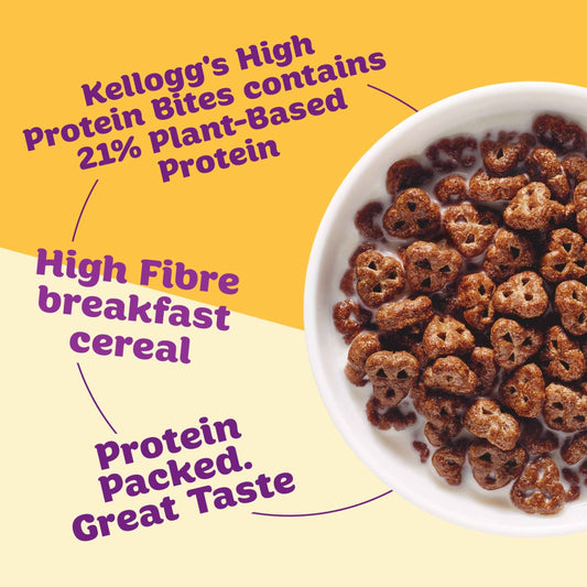 Kellogg's Protein Bites Choco Hazelnut Breakfast Cereal 400g