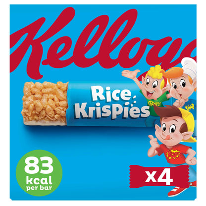 Kellogg's Rice Krispies Breakfast Cereal Milk Snack Bars 4x20g — image 1