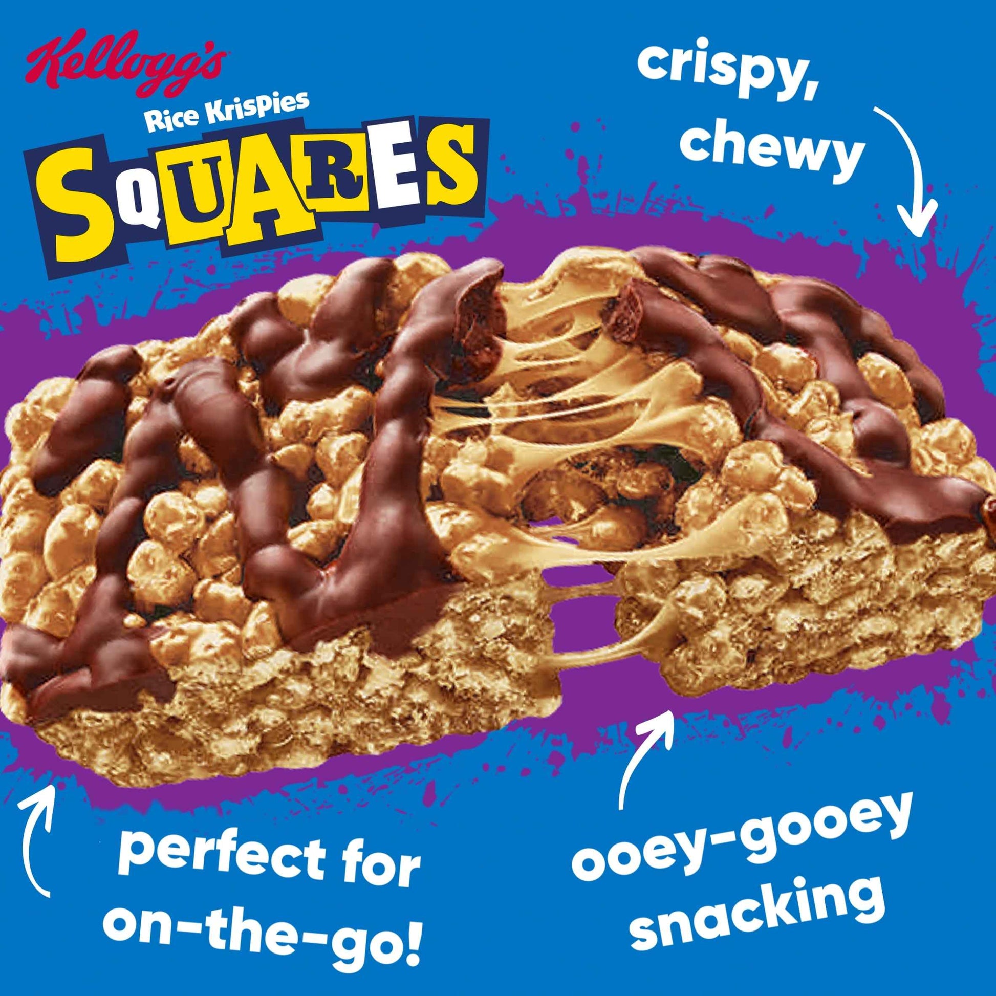 Kellogg's Rice Krispies Squares Chocolate & Honeycomb Multipack, 4x33g