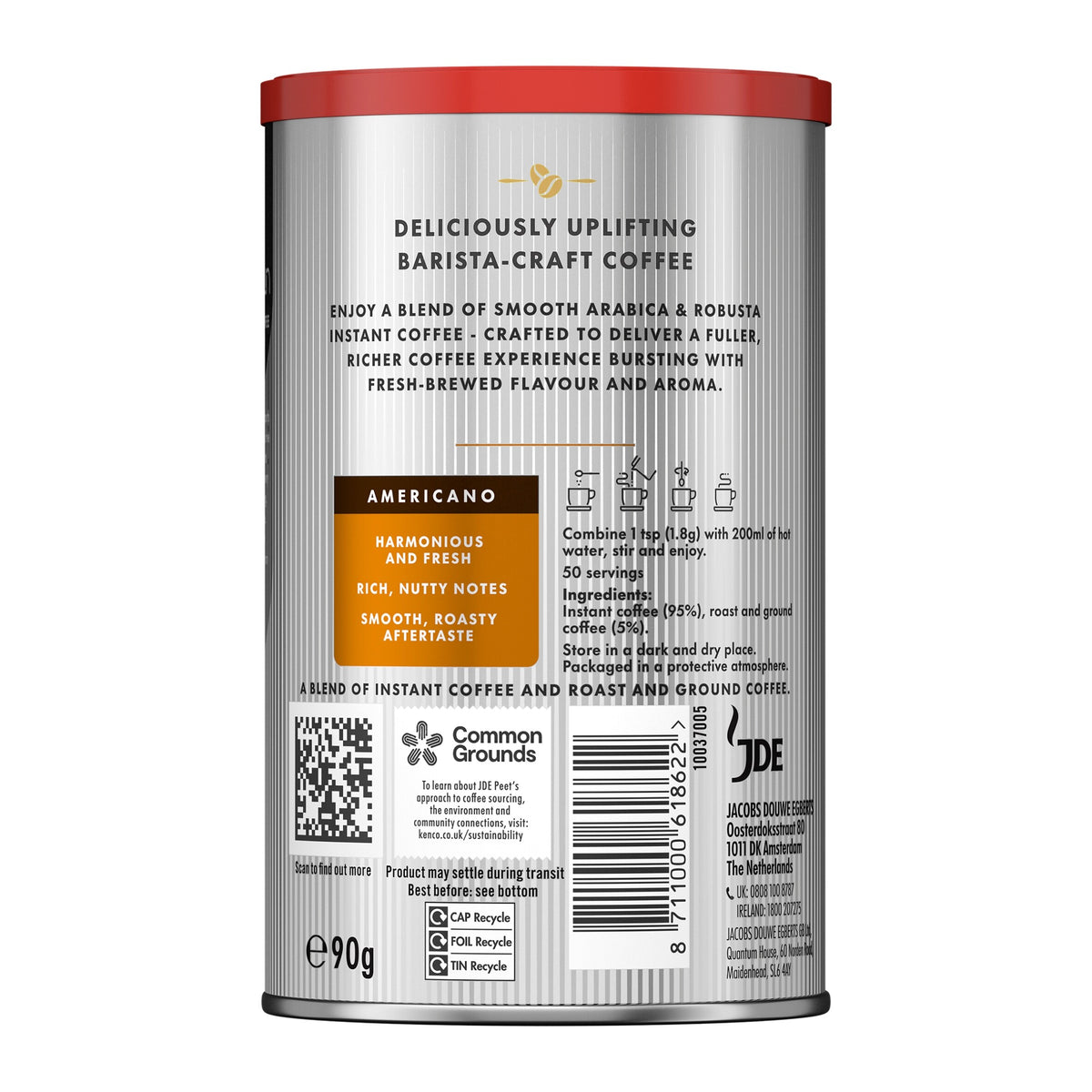 Kenco Millicano Americano Instant Coffee 90g — image 2