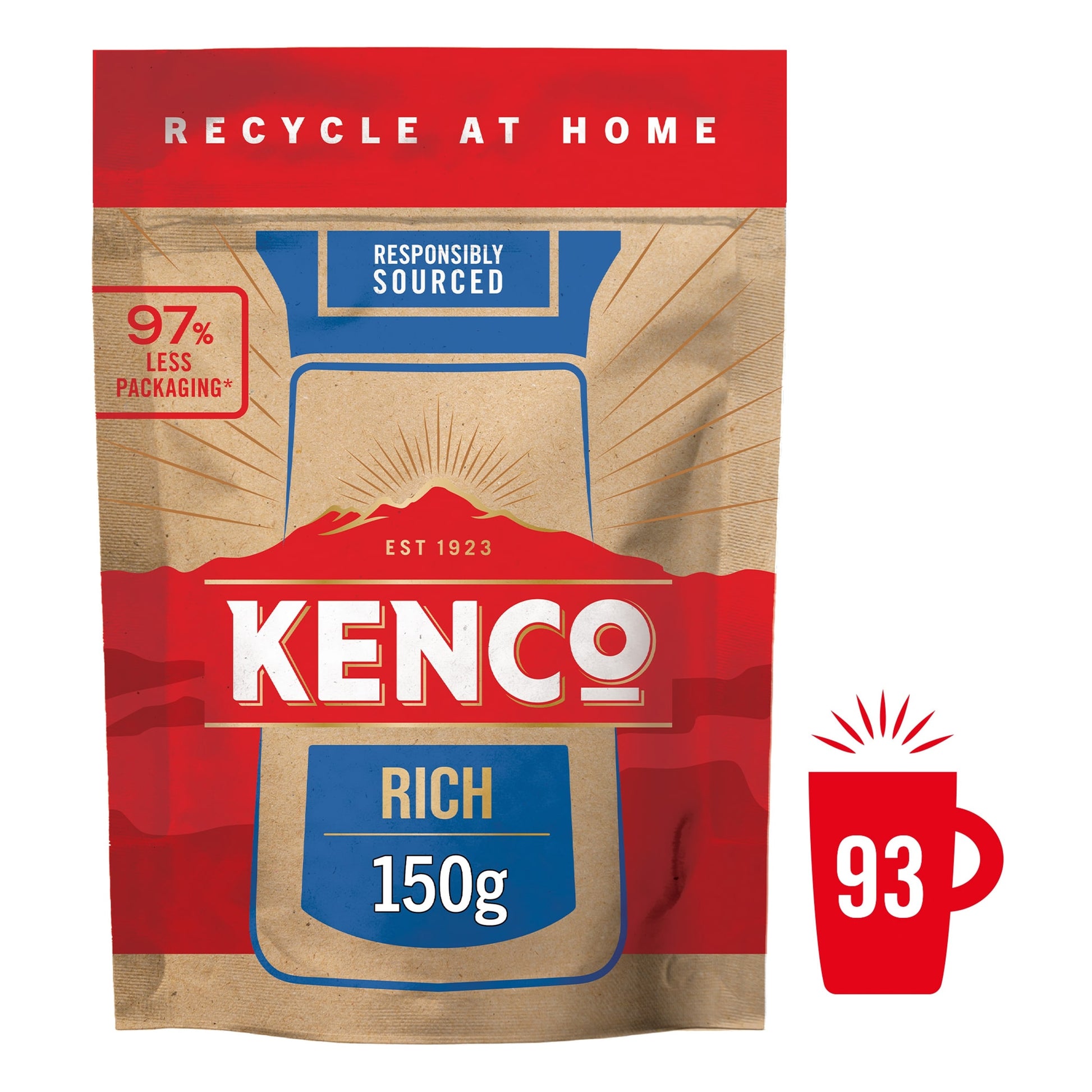 Kenco Rich Instant Coffee Paper Refill 150g — image 1
