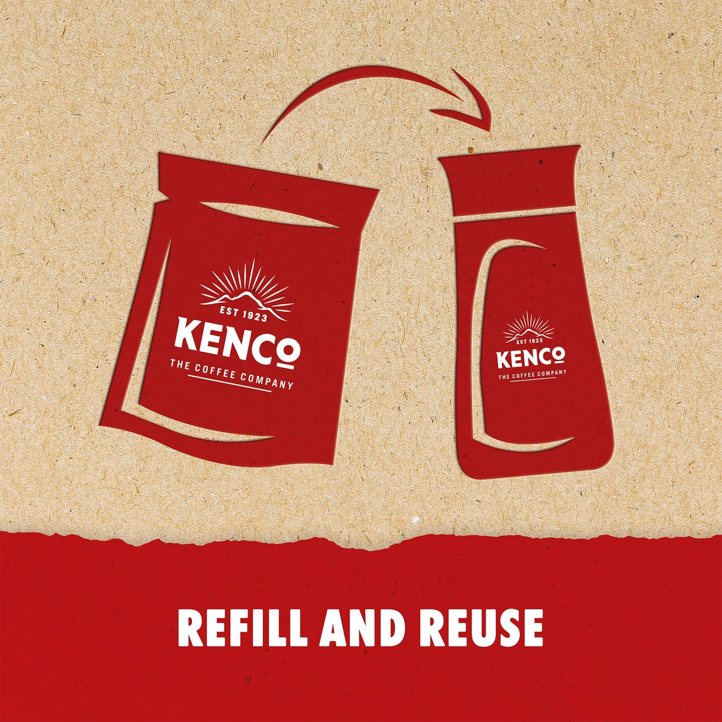 Kenco Smooth Instant Coffee Paper Refill 150g — image 3