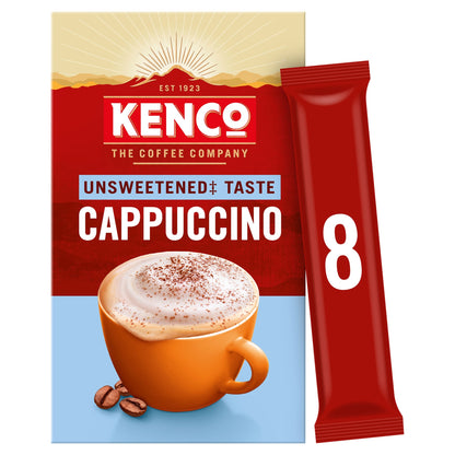 Kenco Unsweetened Taste Cappuccino 8 Sachets 88.8g — image 1