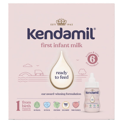 Kendamil First Infant Milk Ready to Feed Starter Pack 6 x 70ml — image 1