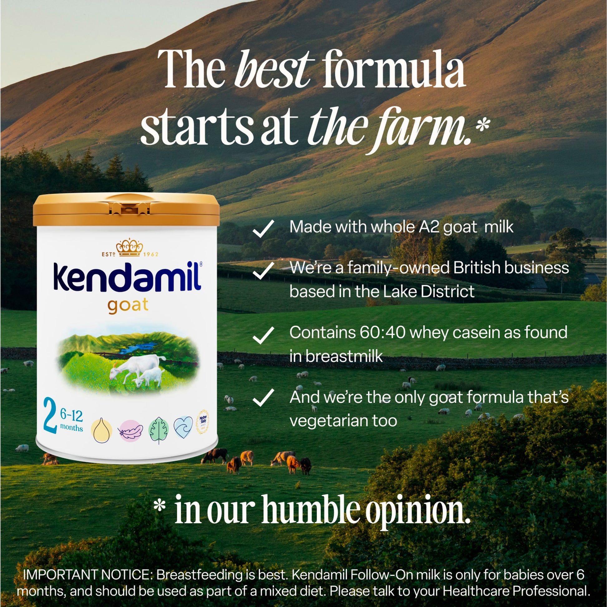 Kendamil Goat Follow-On Milk Stage 2 6-12 Months 800g — image 4
