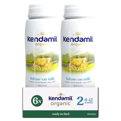 Kendamil Organic Ready to Feed 6x200ml 6-12 months — image 1