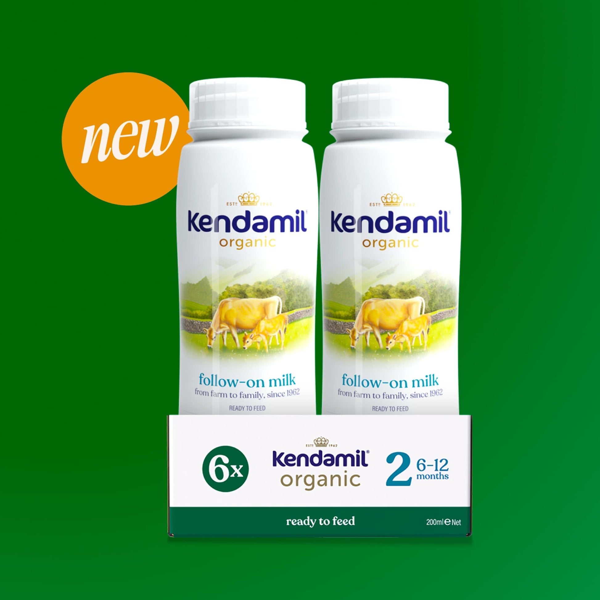 Kendamil Organic Ready to Feed 6x200ml 6-12 months — image 2