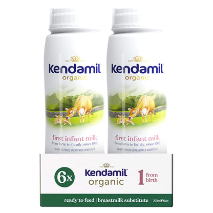 Kendamil Organic Ready to Feed First Infant Milk 6x200ml — image 1