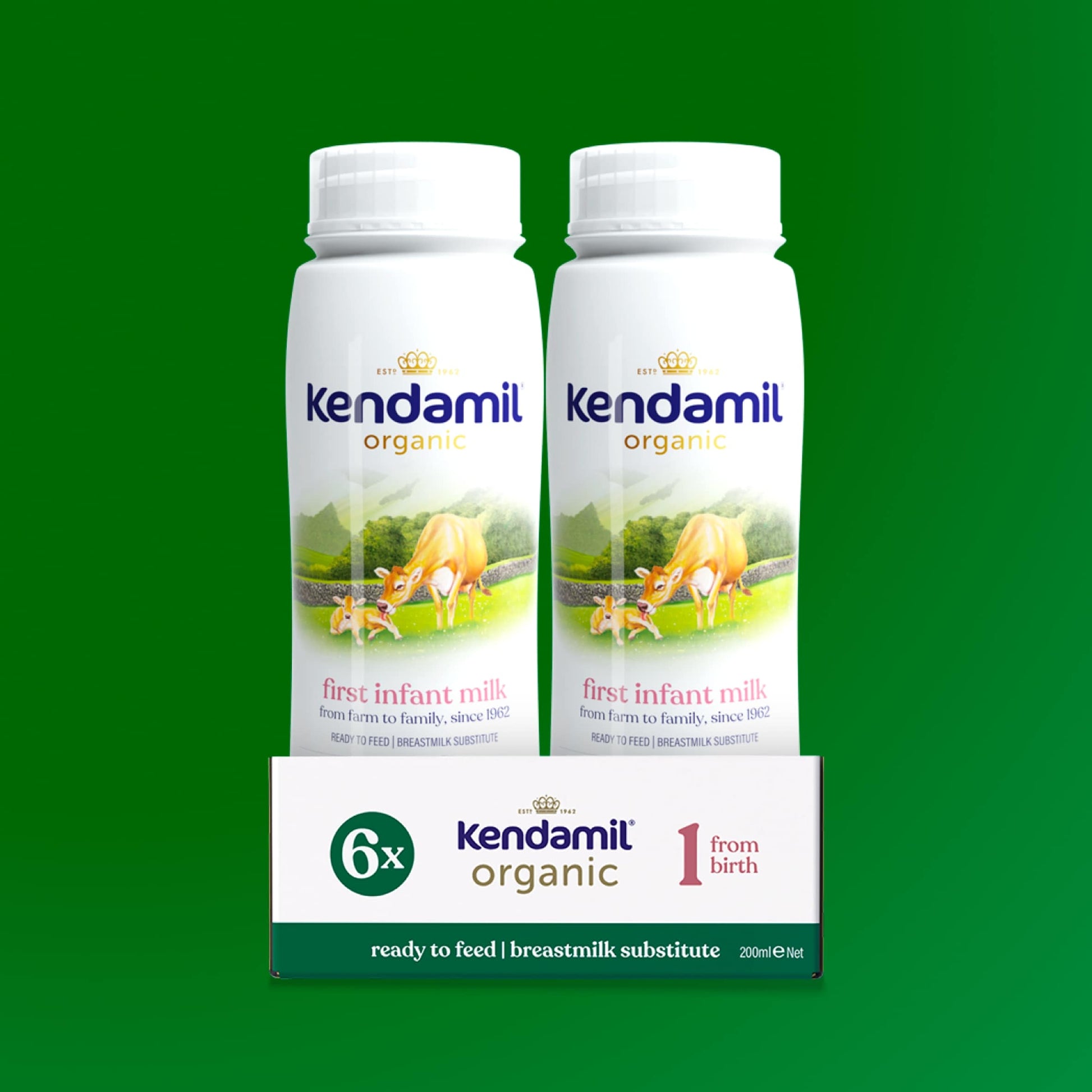 Kendamil Organic Ready to Feed First Infant Milk 6x200ml — image 2