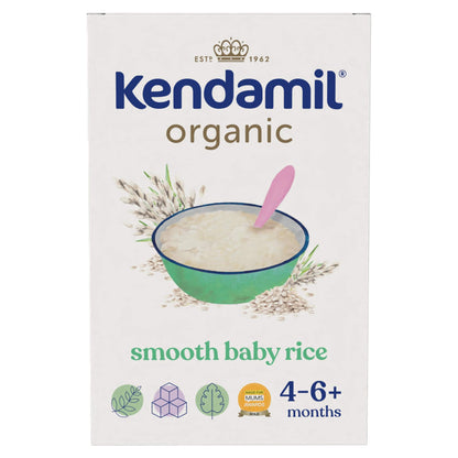 Kendamil Organic Smooth Baby Rice 4-6 Months 120G — image 1