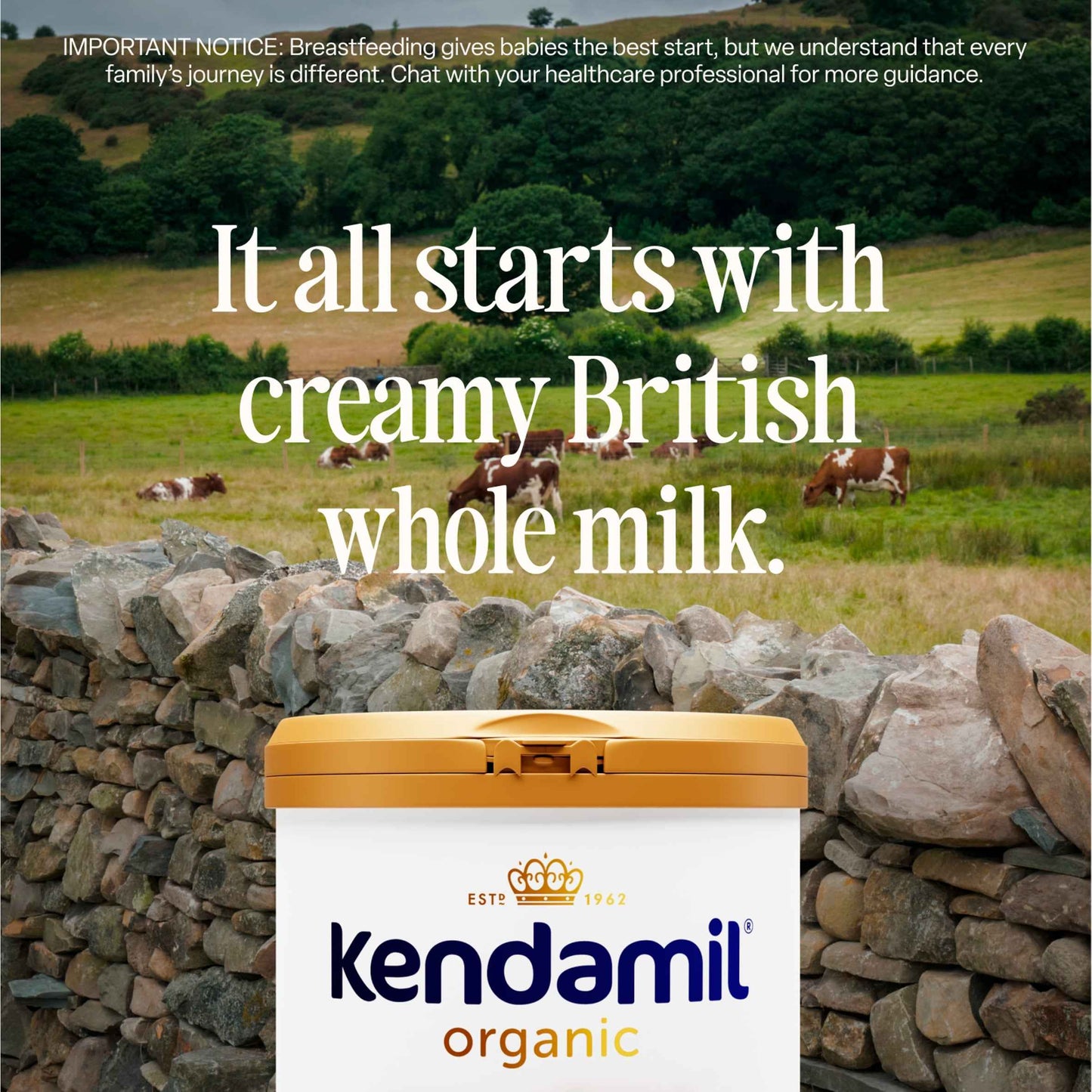 KENDAMIL Organic Stage 1 First Infant Milk 800g