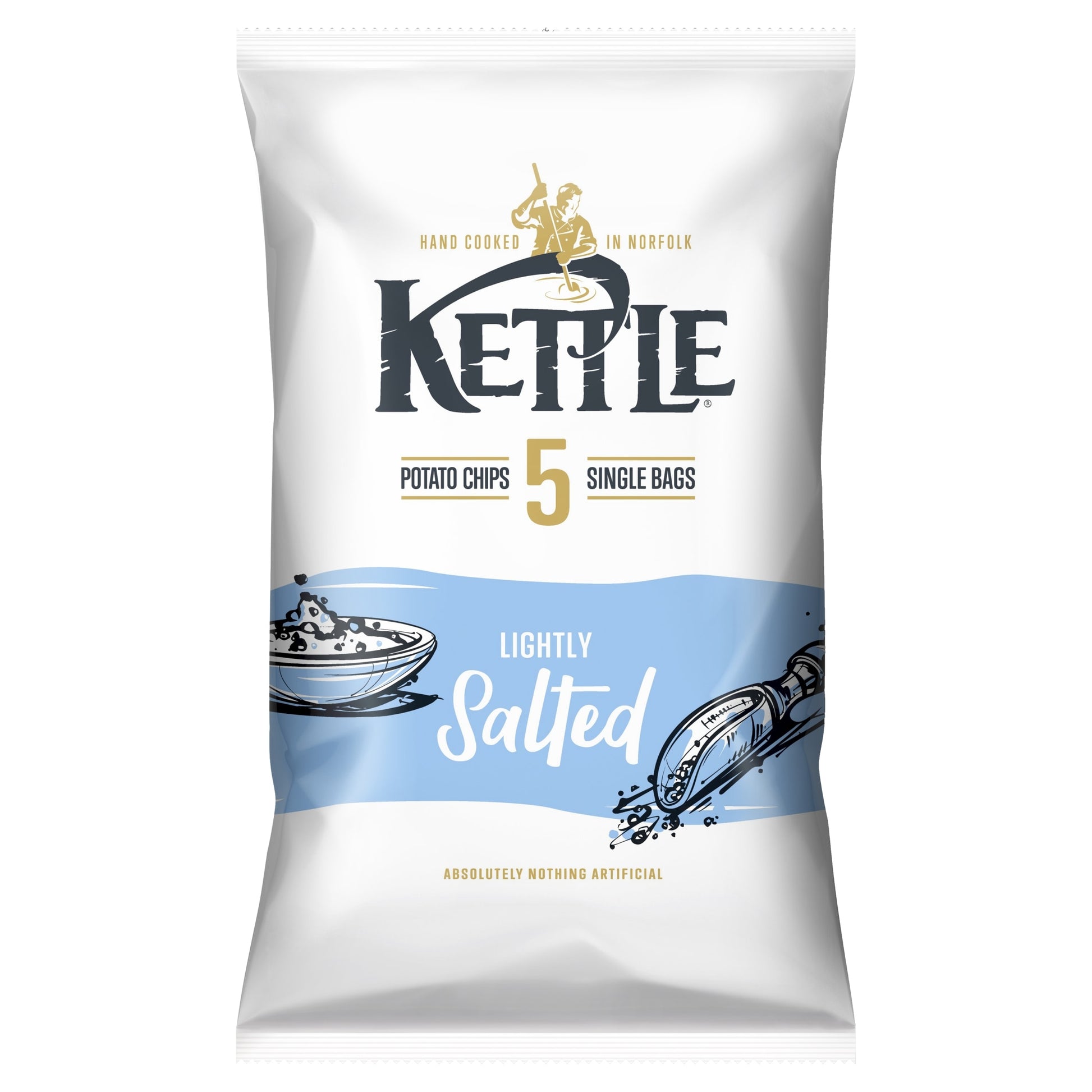 Kettle Lightly Salted Crisps 5 X 25G — image 1