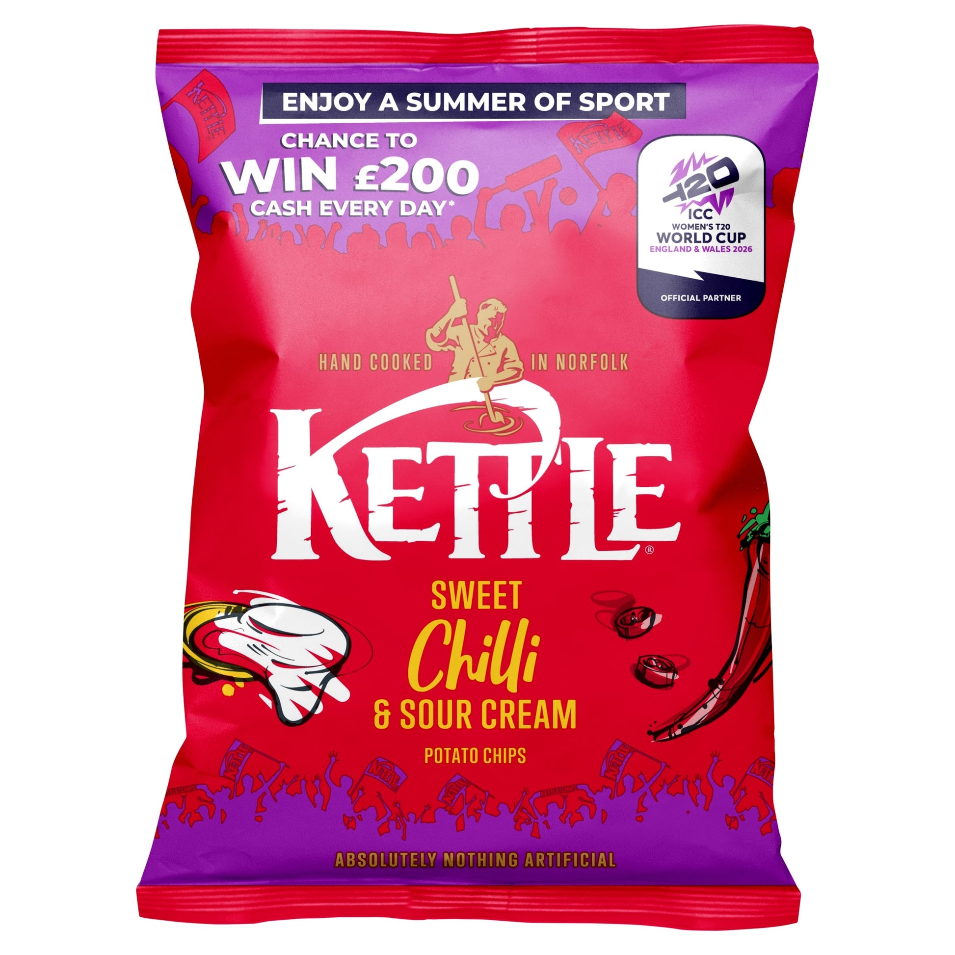 Kettle Potato Chips - Sweet Chilli & Sour Cream 130g — image 1