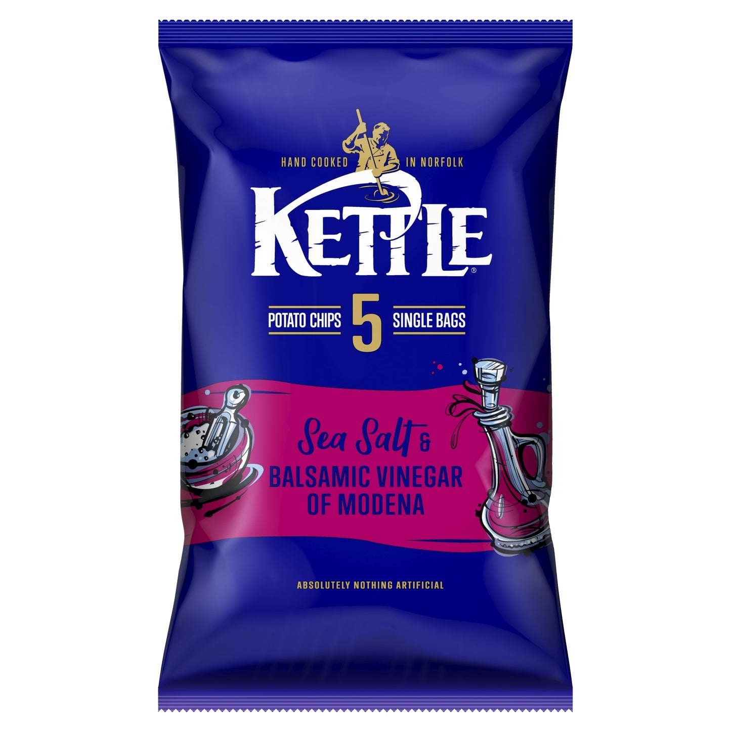 Kettle Sea Salt & Balsamic Vinegar Crisps 5 X 25G — image 1