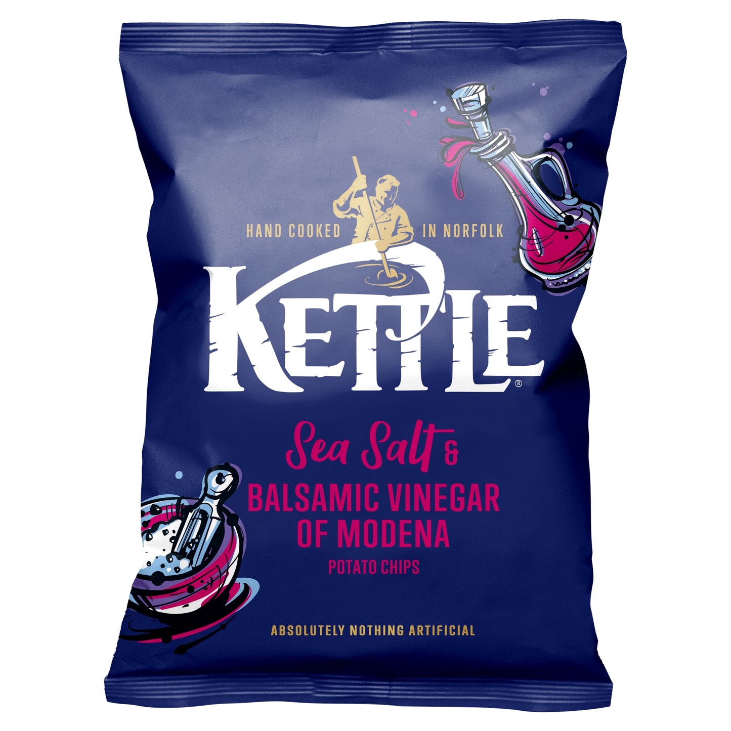 Kettle Sea Salt & Balsamic Vinegar Potato Chips 130G — image 1