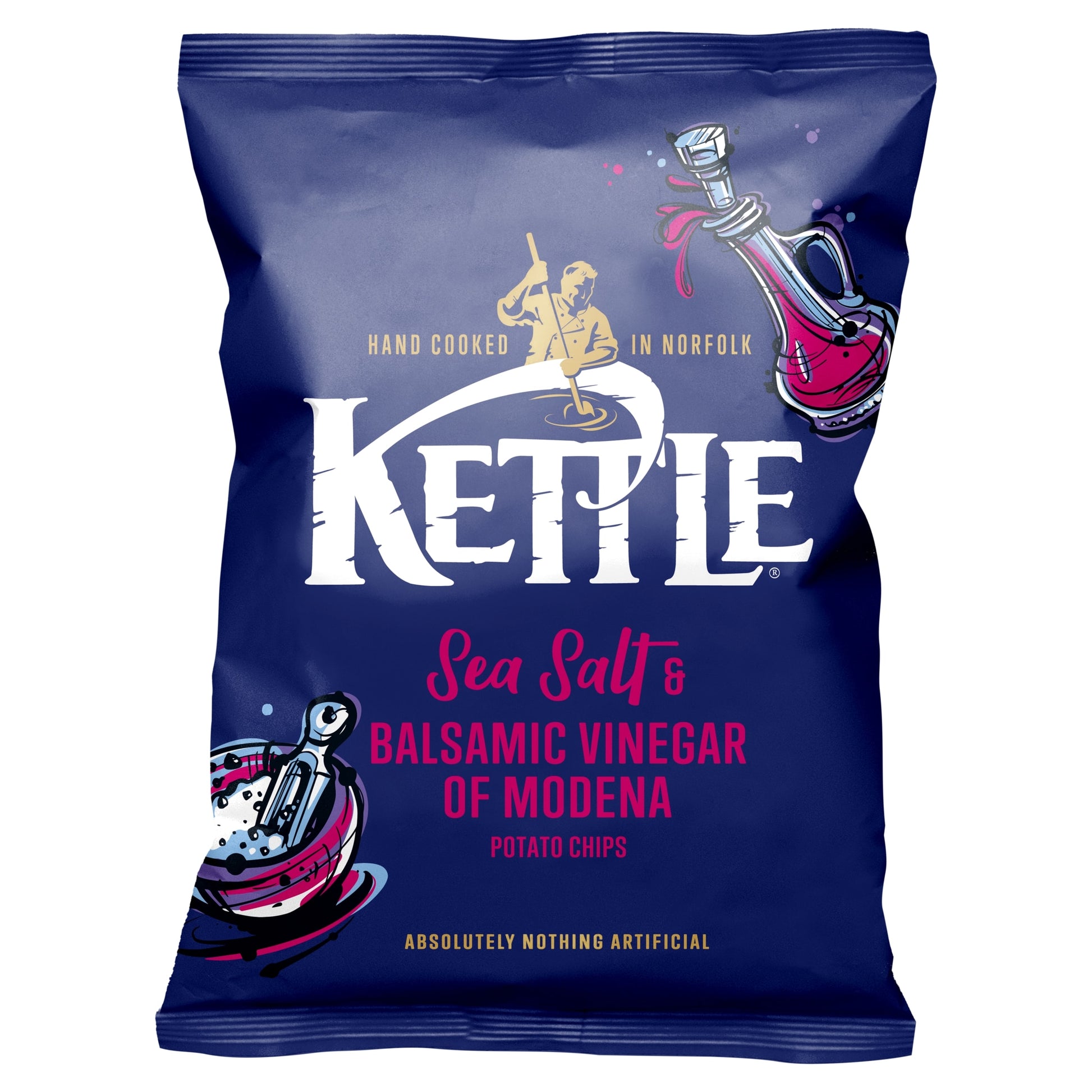 Kettle Sea Salt & Balsamic Vinegar Potato Chips 130G — image 1