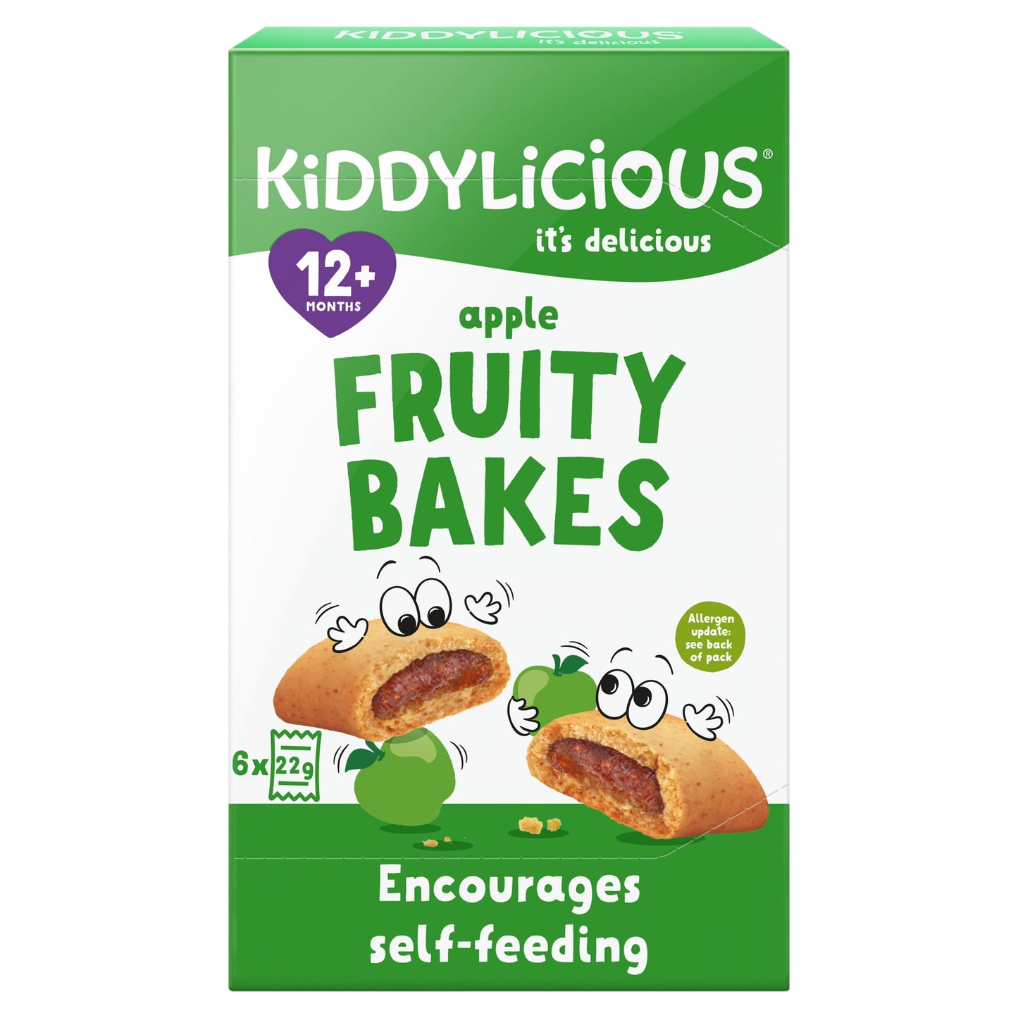 Kiddylicious Apple Bakes 6 X 22G — image 1