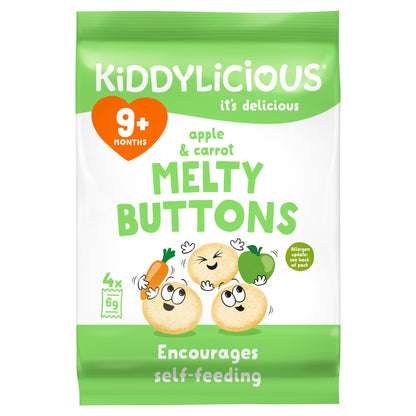 Kiddylicious Apple & Carrot Melty Buttons 5x6g — image 1