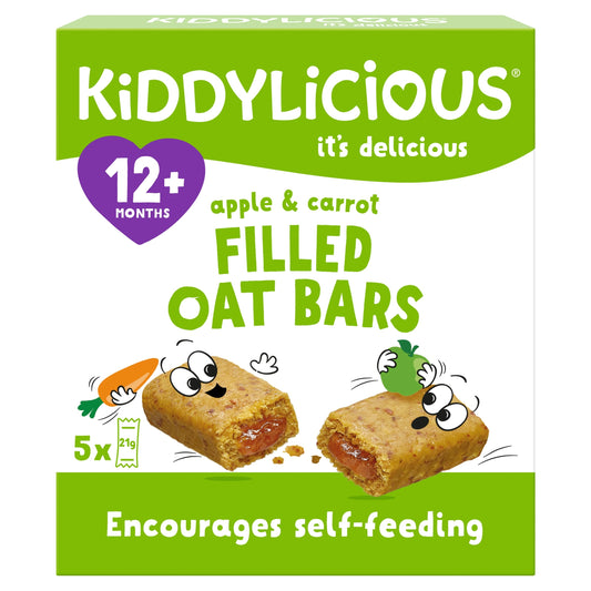 Kiddylicious Apple & Carrot Oat Bars 5x21g — image 1