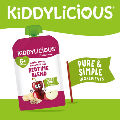 Kiddylicious Apple, Cherry, Banana & Oat Bedtime Blend 100g — image 2