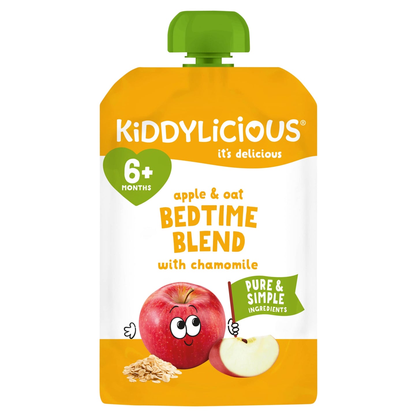 Kiddylicious Apple & Oat Bedtime Blend with Chamomile 6+ Months 100g — image 1