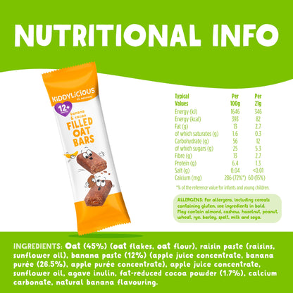 Kiddylicious Banana & Cocoa Oat Bars 5x21g — image 3