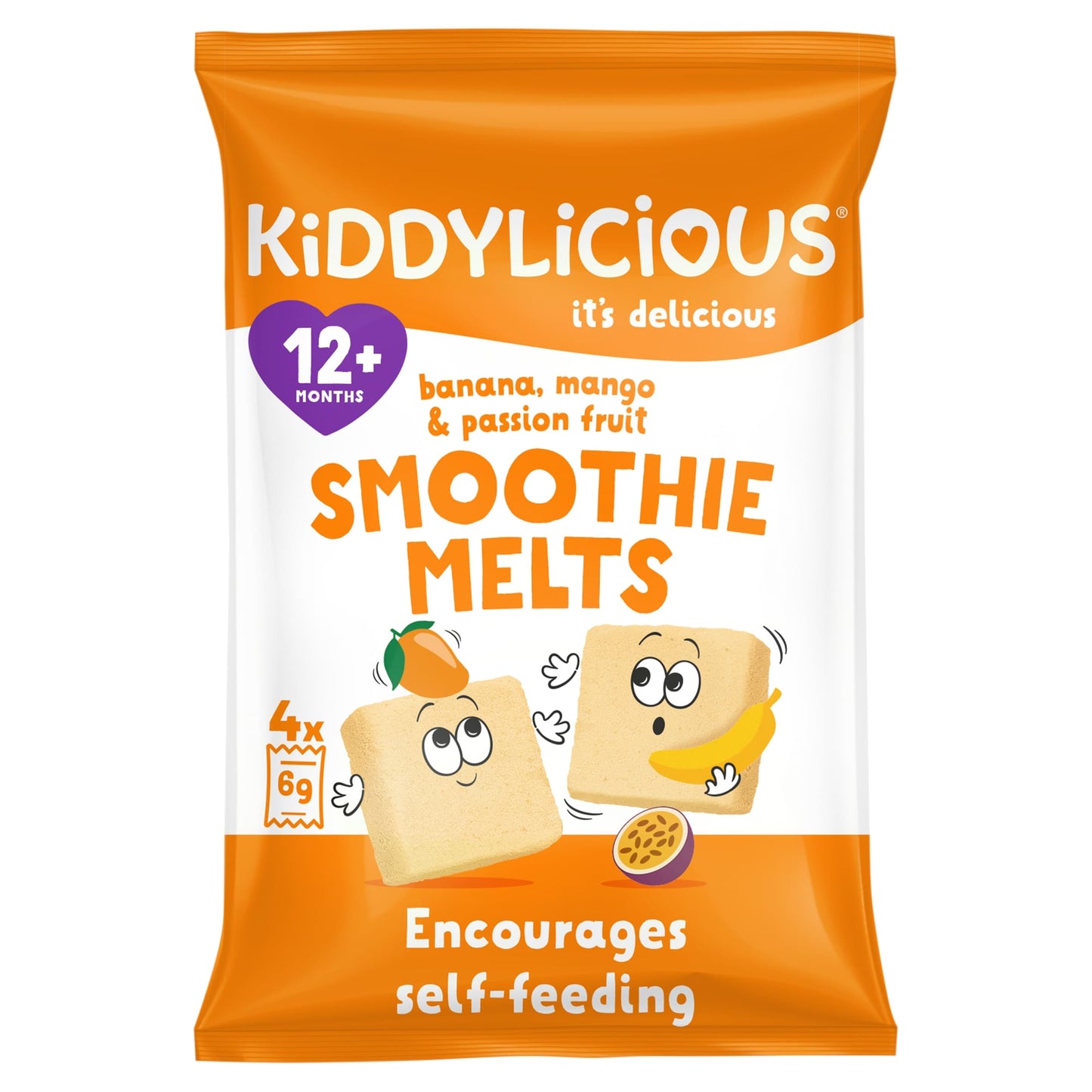 Kiddylicious Banana Mango Smoothie Melts 4X6g — image 1
