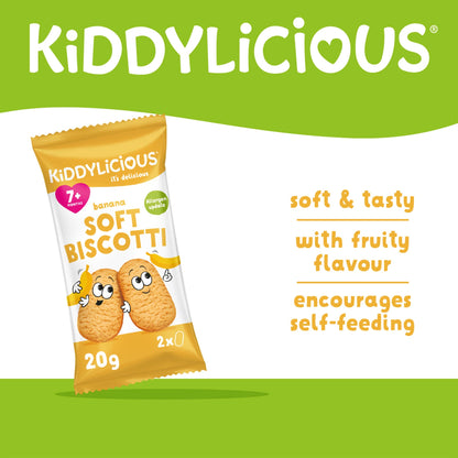 Kiddylicious Banana Soft Biscotti 6X20g — image 2