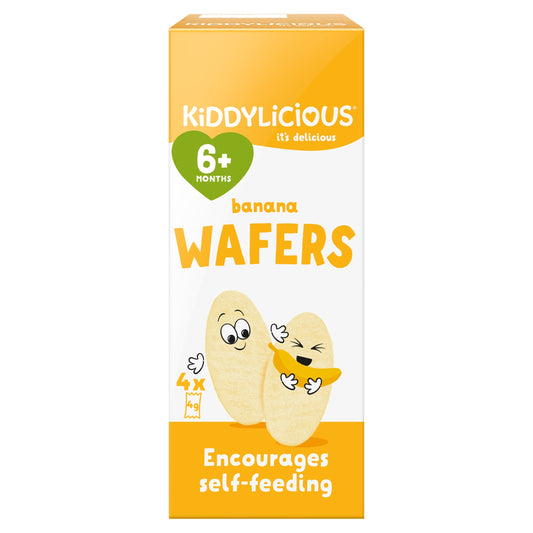 Kiddylicious Banana Wafers 6 Months 4Pack 16G — image 1