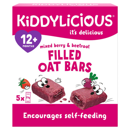 Kiddylicious Berry & Beetroot Oat Bars 5x21g — image 1