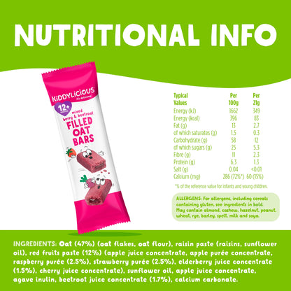 Kiddylicious Berry & Beetroot Oat Bars 5x21g — image 3