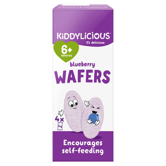 Kiddylicious Blueberry Wafers 6Mth 4Pack 16G — image 1