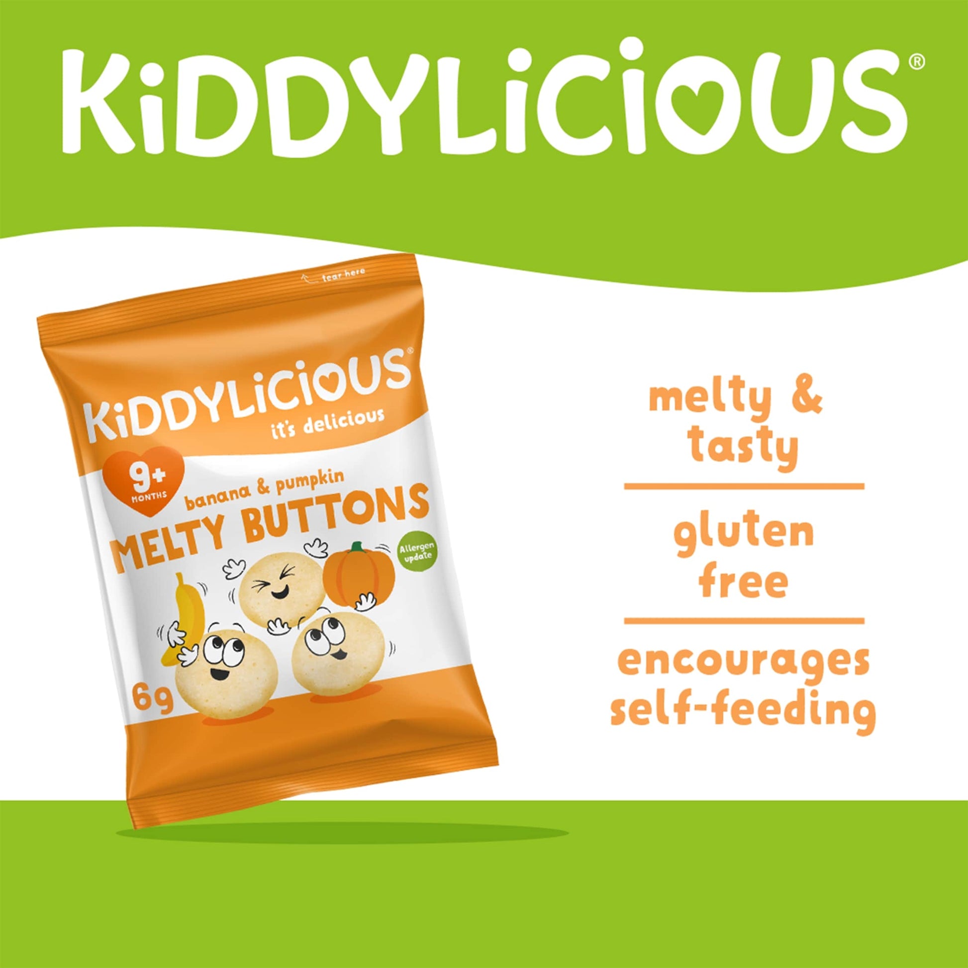 Kiddylicious Buttons Banana & Pumpkin 30G — image 2
