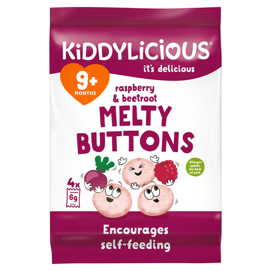 Kiddylicious Buttons Raspberry & Beetroot 30G — image 1