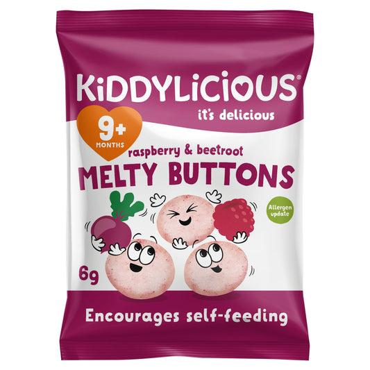 Kiddylicious Buttons Raspberry & Beetroot 6G — image 1